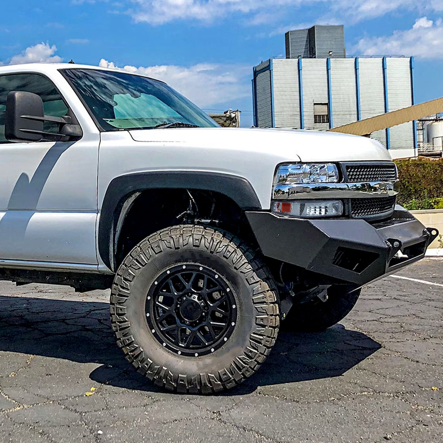 1999-2002 Chevy Silverado/ 2000-2006 Tahoe Suburban Bumper Lights Chrome/Clear