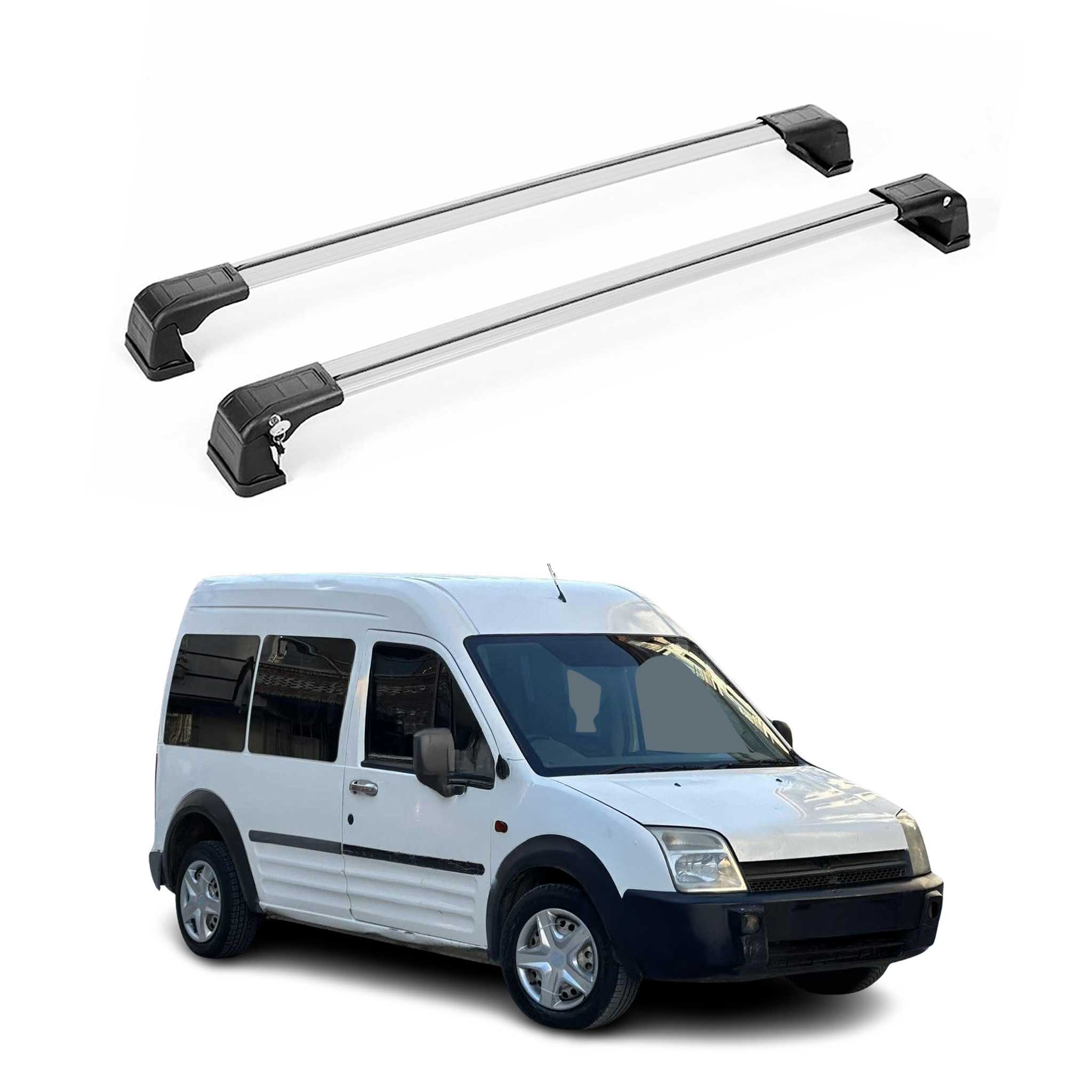 2010-2013 Ford Transit Connect Roof Rack Cross Bars Silver