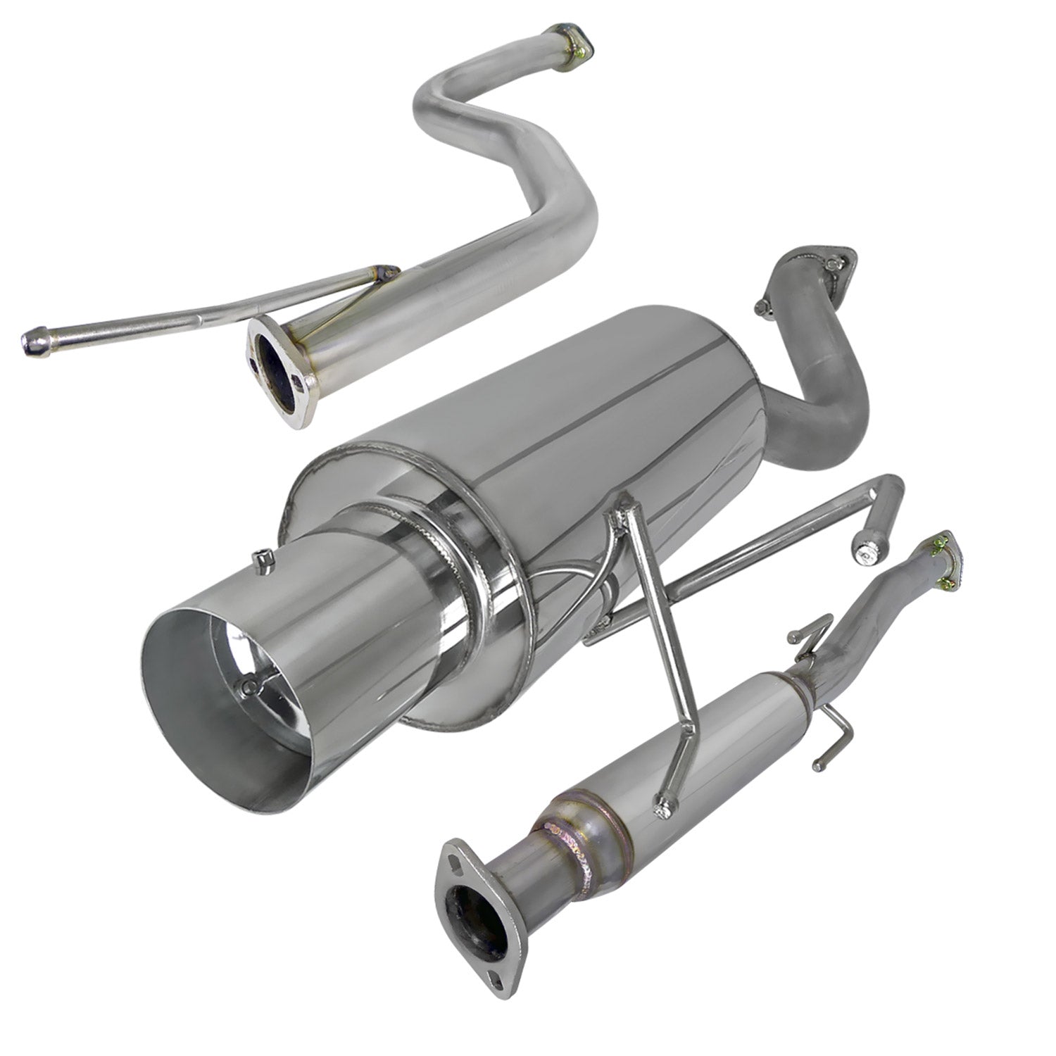 1996-2000 Honda Civic Hatchback T-304 S.Steel N1 Style Catback Exhaust System