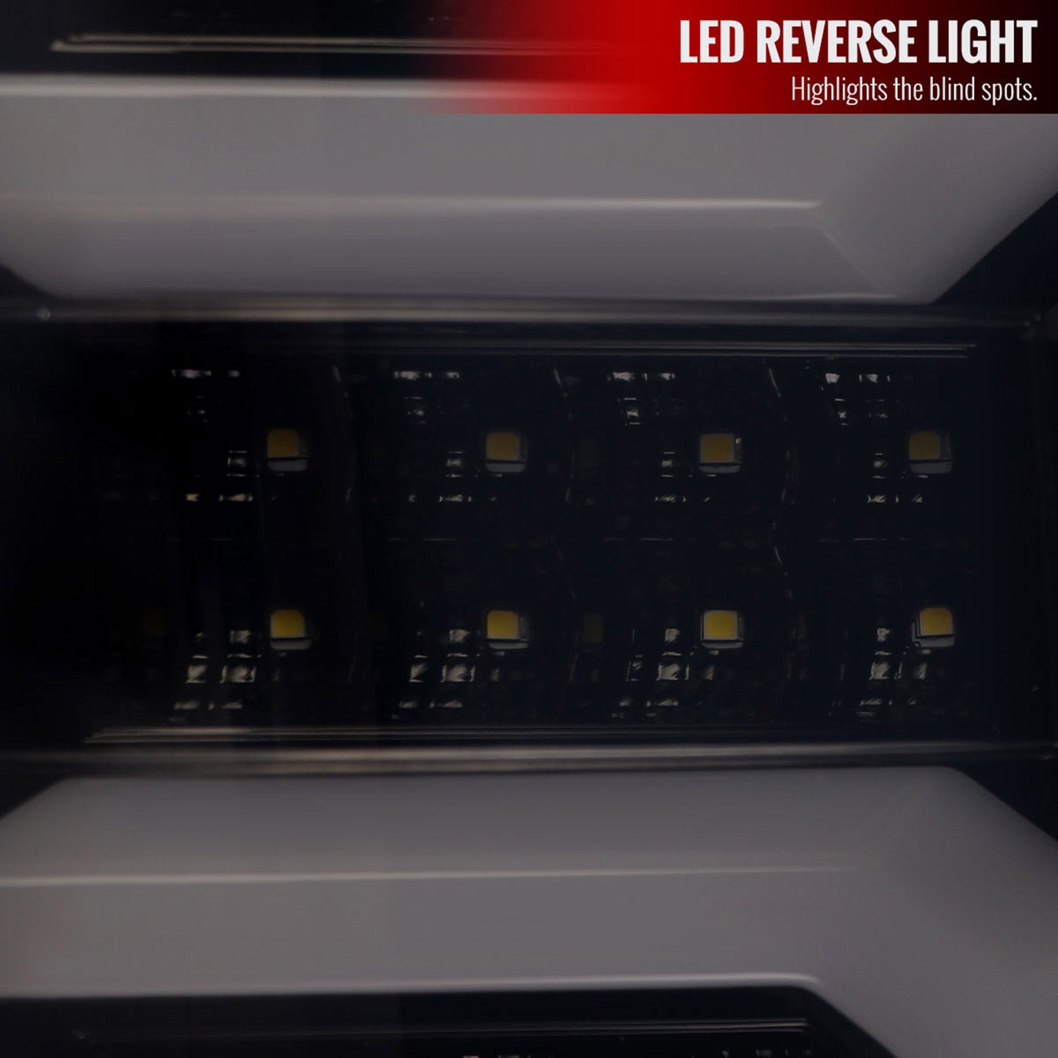 2007-2013 Chevy Silverado 1500 2500HD 3500HD LED Tail Lights White Bar Smoke