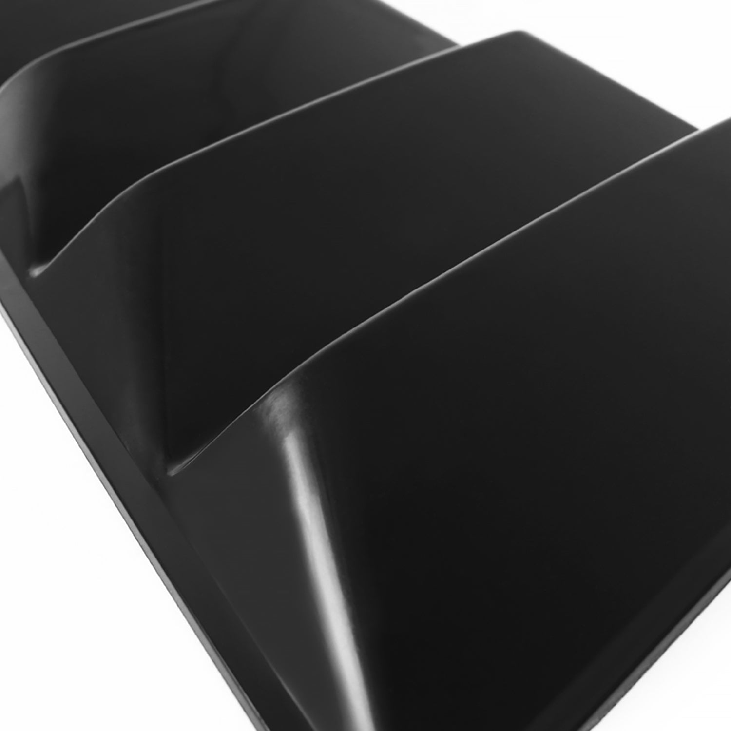 2015-2018 Ford Mustang Black ABS Quarter Side Window Louvers Vent