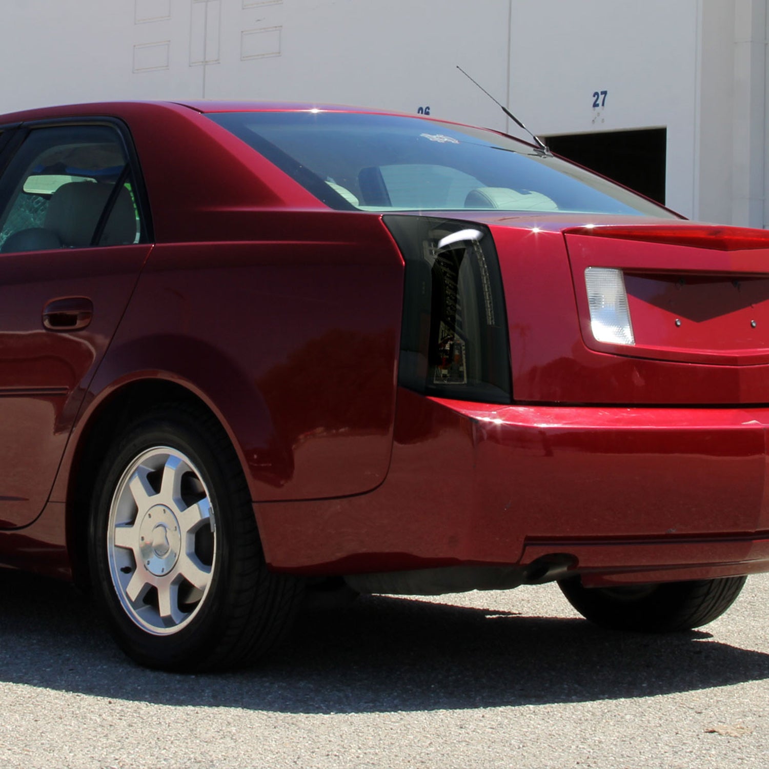 2003-2007 Cadillac CTS LED Tail Lights Glossy Black Housing/Smoke Lens