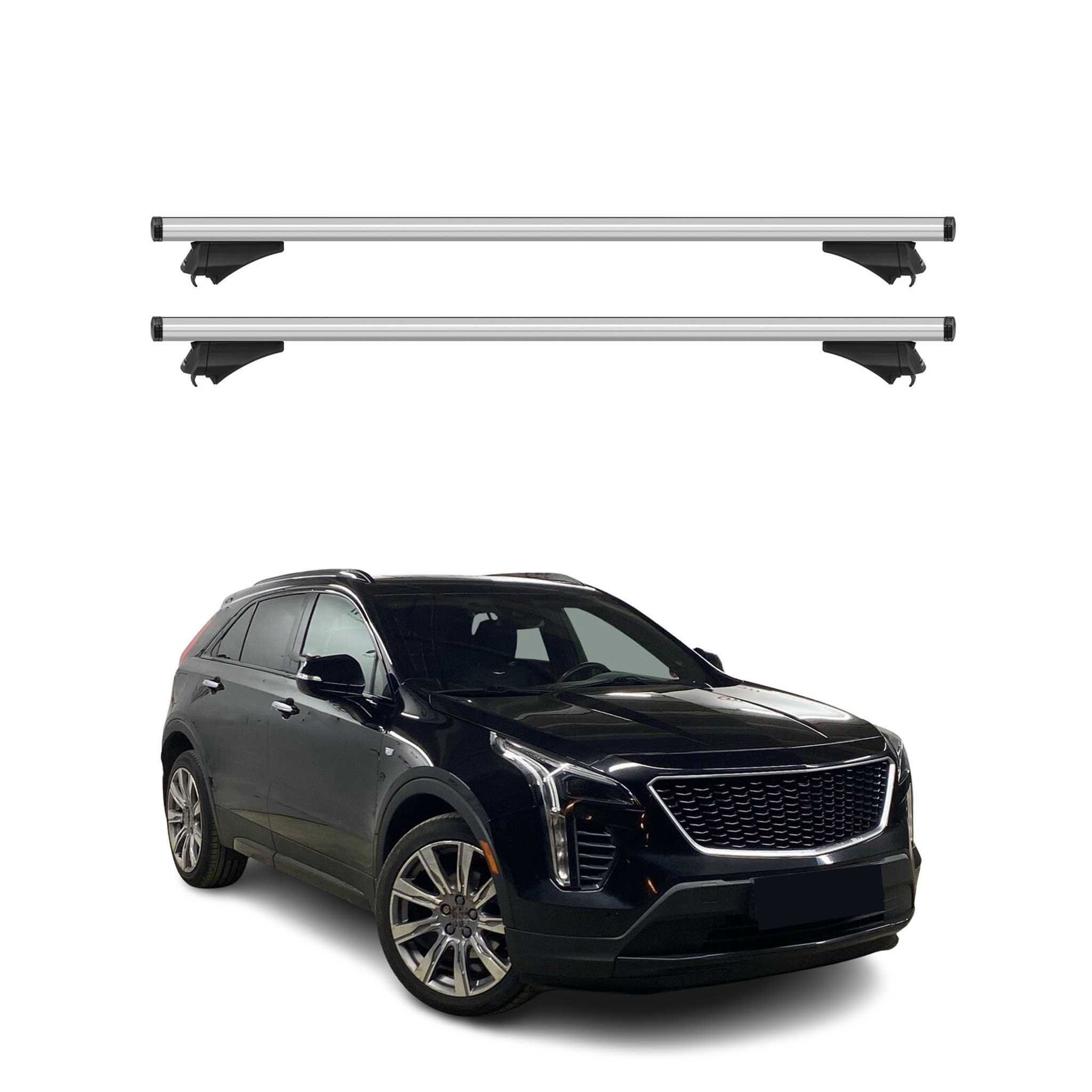 2019-2025 Cadillac XT4 Roof Rack Cross Bars Silver