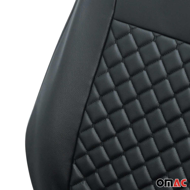 2015-2024 Ford Transit Leather Custom fit Car Seat Covers Black