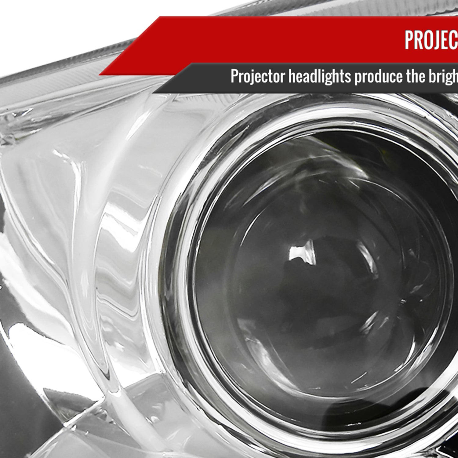 2006-2011 Honda Civic Coupe Projector Headlights LED Light Strips Chrome/Clear