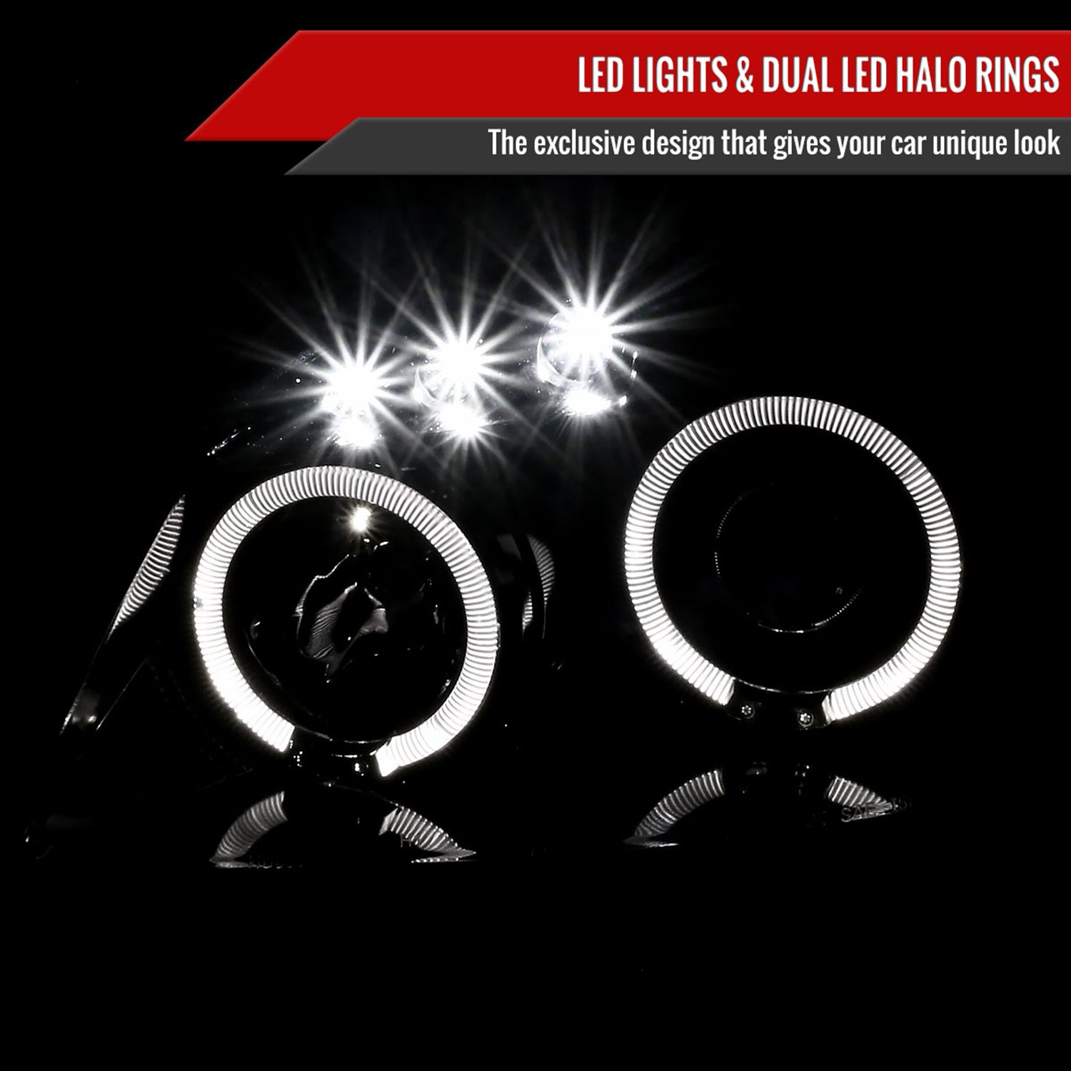 2005-2010 Chevy Cobalt Pontiac G5/Pursuit Projector Headlights Jet Black