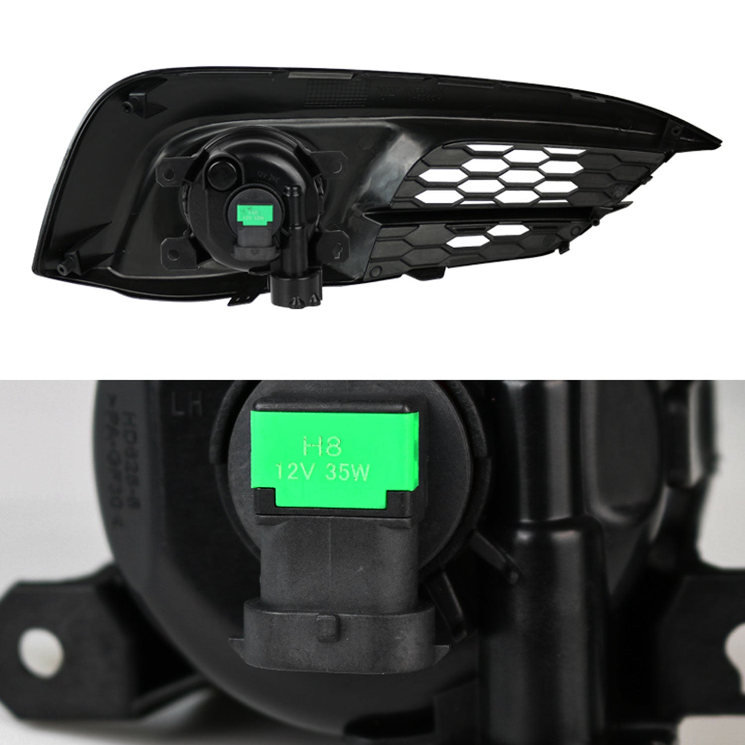 2016-2017 Honda Civic Coupe/Sedan H8 Fog Lights Kit Chrome/Smoke Lens