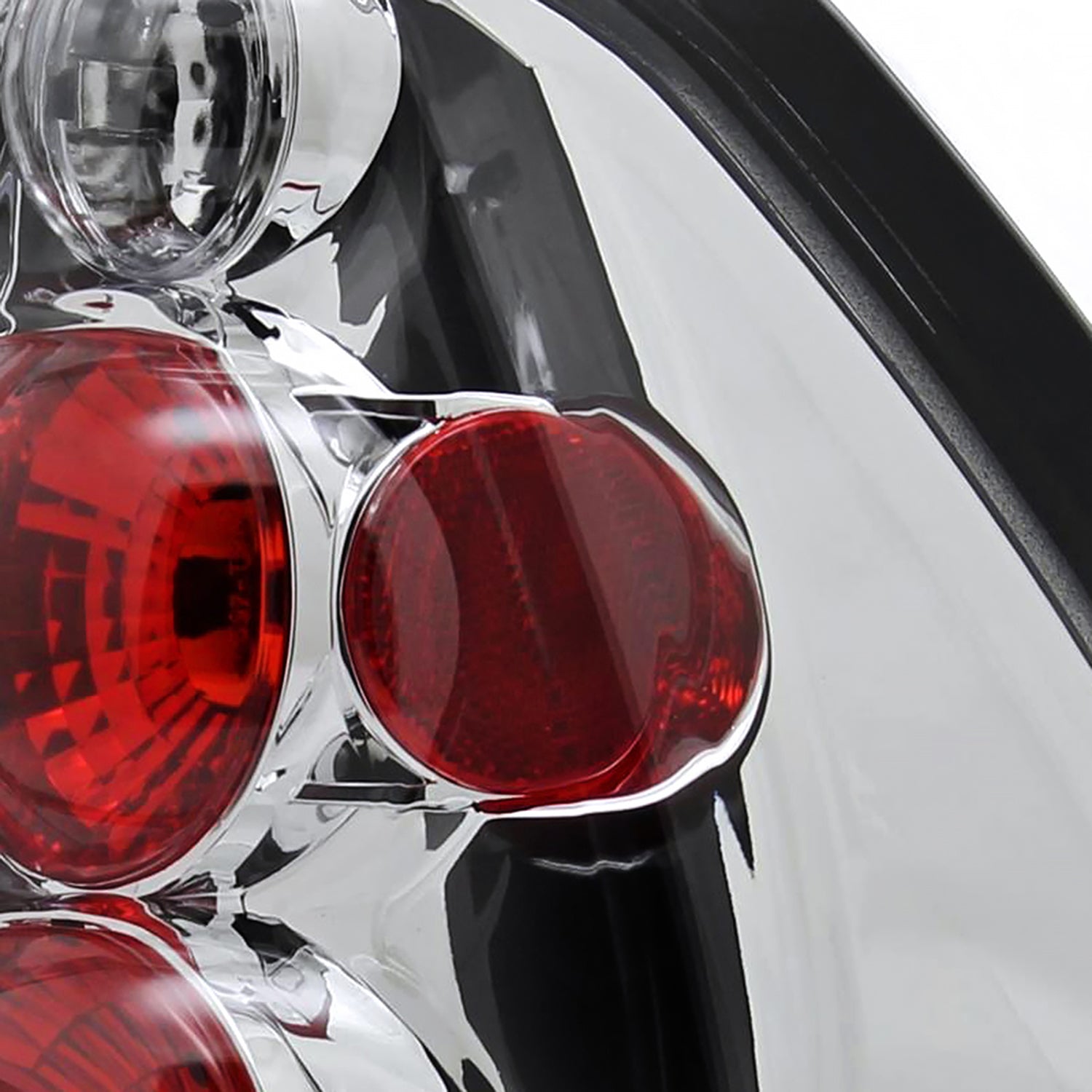 2004-2007 Chevrolet Malibu Tail Lights Chrome Housing/Clear Lens