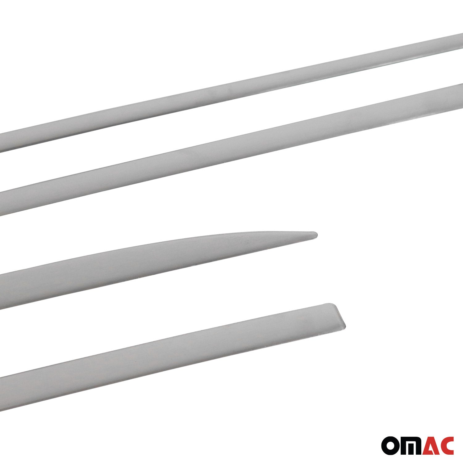 2017-2018 Toyota Corolla iM Side Door Molding Trim Skirt Garnish Stainless Steel Silver 4 Pcs