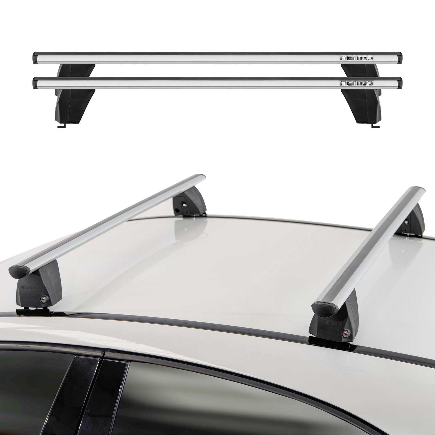 2018-2024 Chevrolet Equinox Roof Rack Cross Bars Silver