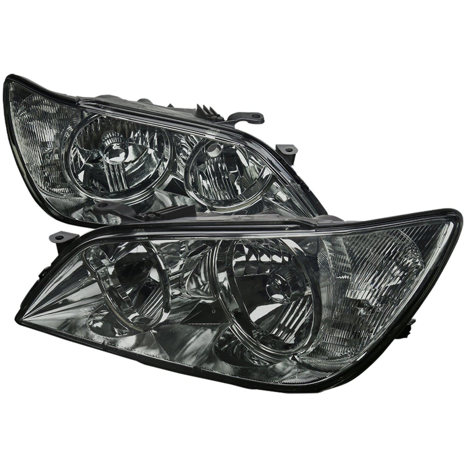 2001-2005 Lexus IS300 Factory Style Crystal Headlights Chrome/Smoke Lens