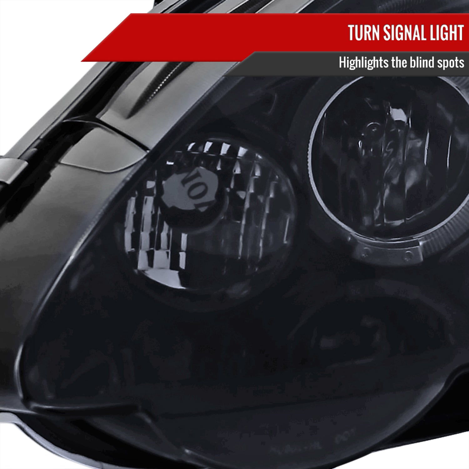 2002-2004 Acura RSX Dual Halo Projector Headlights Glossy Black/Smoke Lens