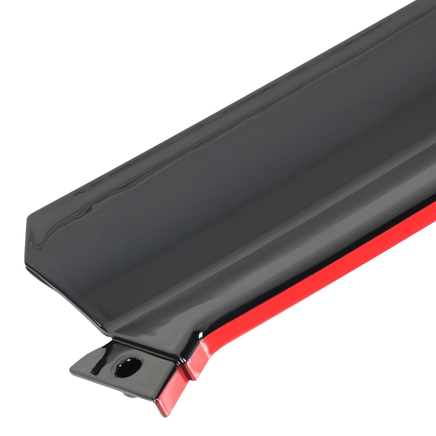 2019-2021 Mercedes W205 C Class Glossy Black/Red Front Bumper Lip Splitter Kit