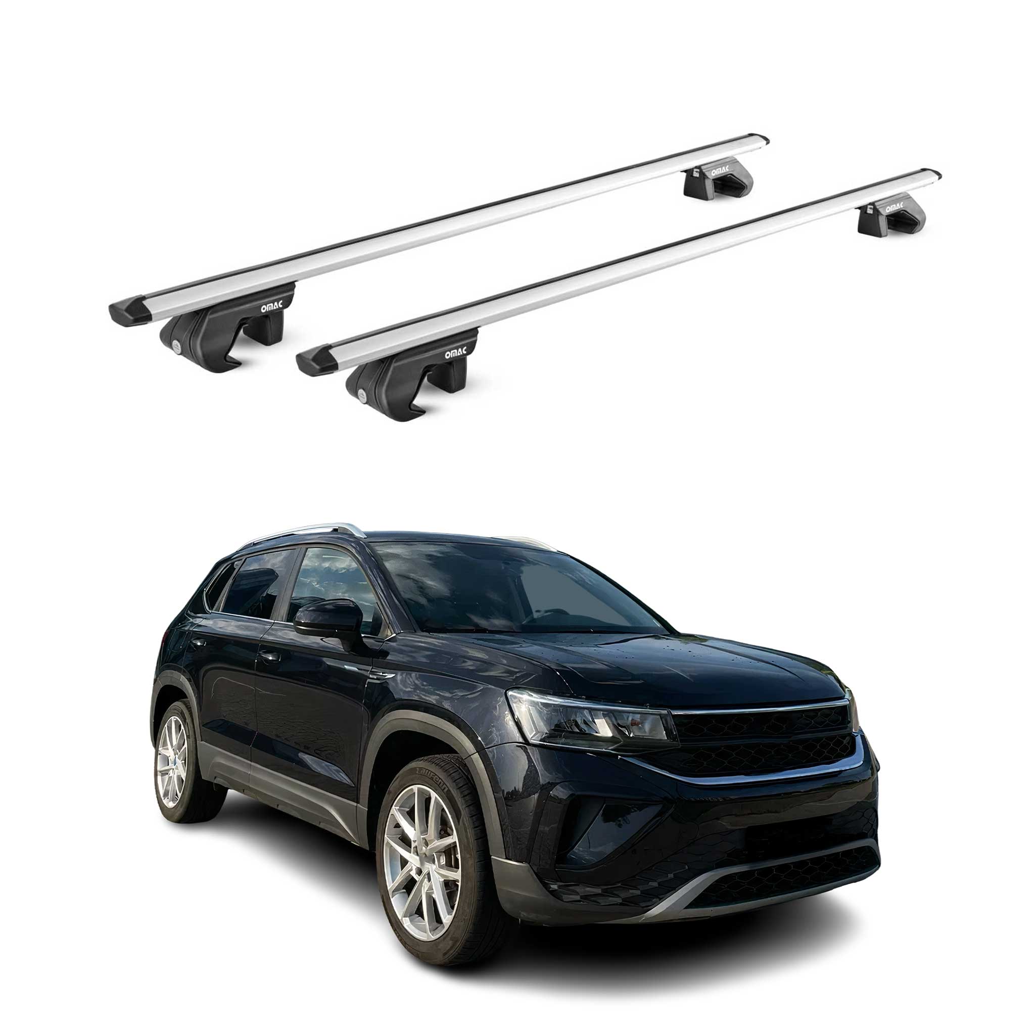 2021-2025 VW Taos Roof Rack Cross Bars Luggage Carrier 2 Pcs