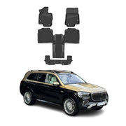 2020-2025 Mercedes GLS Class X167 Floor Mats Liners Full Set All Weather 6 Passenger Black