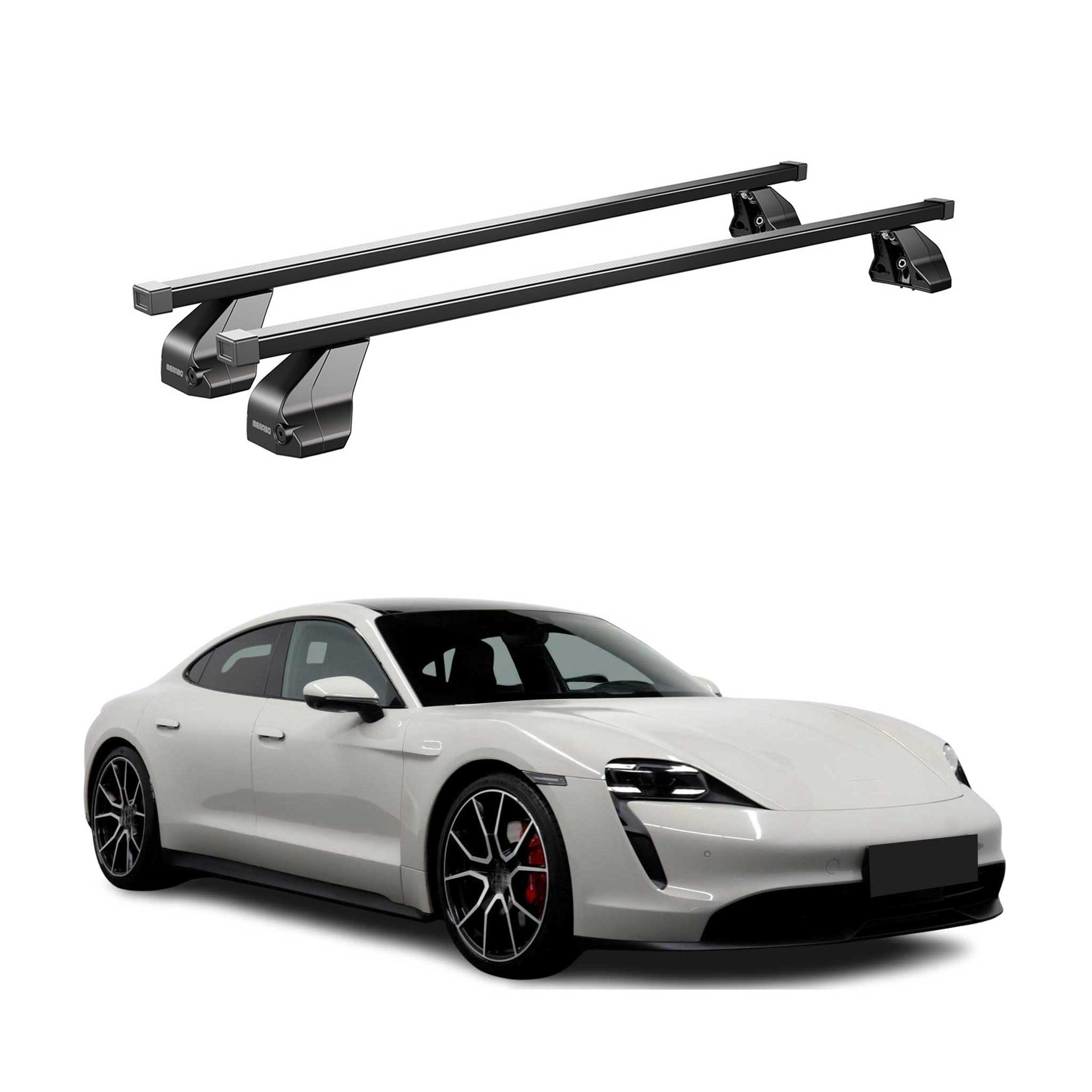 2020-2025 Porsche Taycan Roof Rack Cross Bars Black