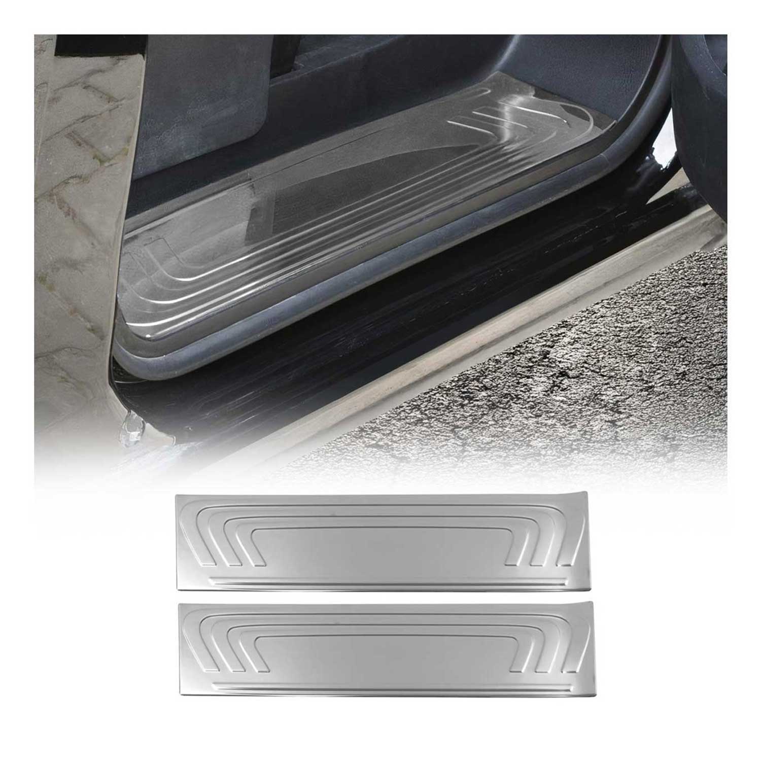 2016-2024 Mercedes Metris Door Sill Scuff Plate Scratch Protector Stainless Steel 2Pcs
