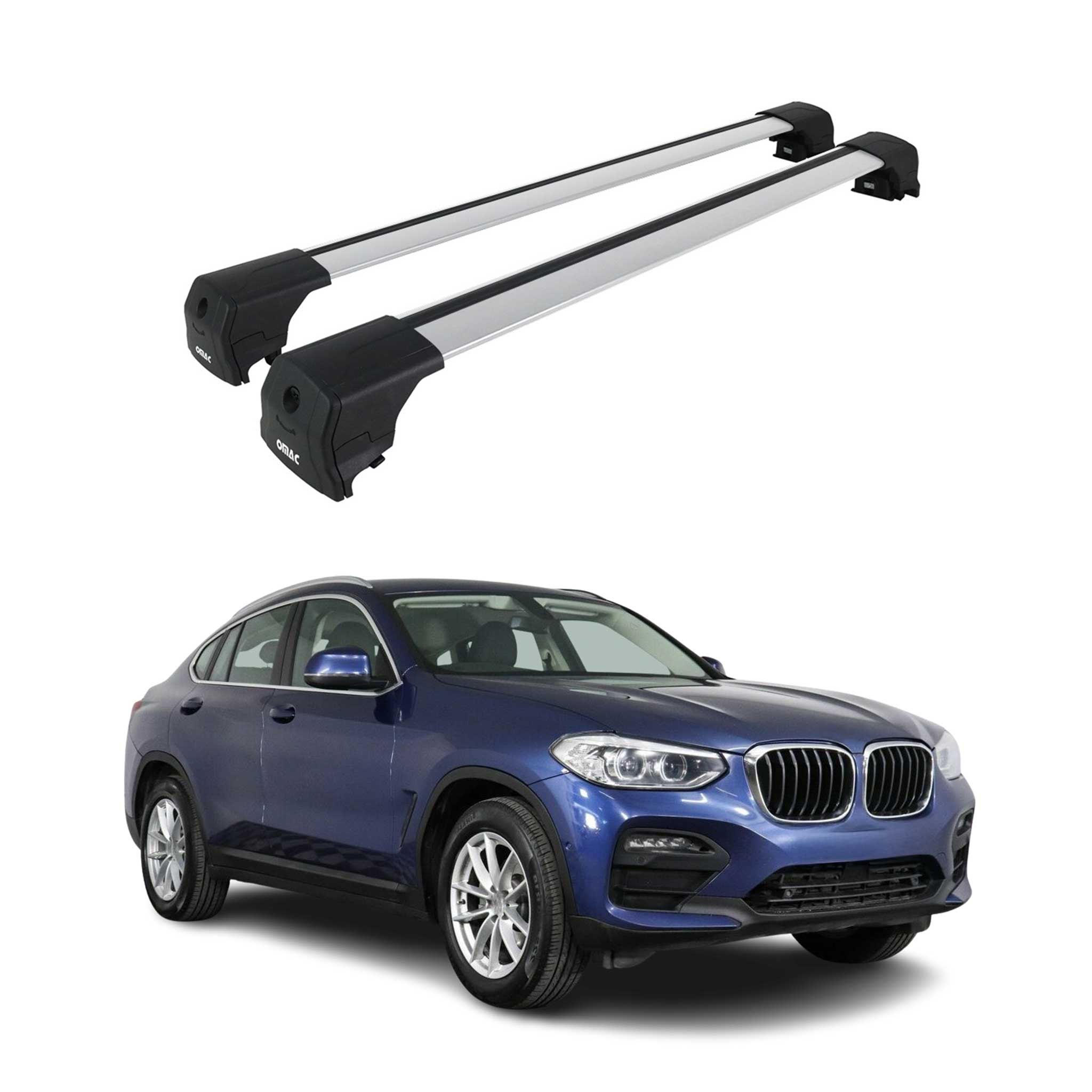2019-2024 BMW X4 G02 Roof Rack Cross Bars Silver