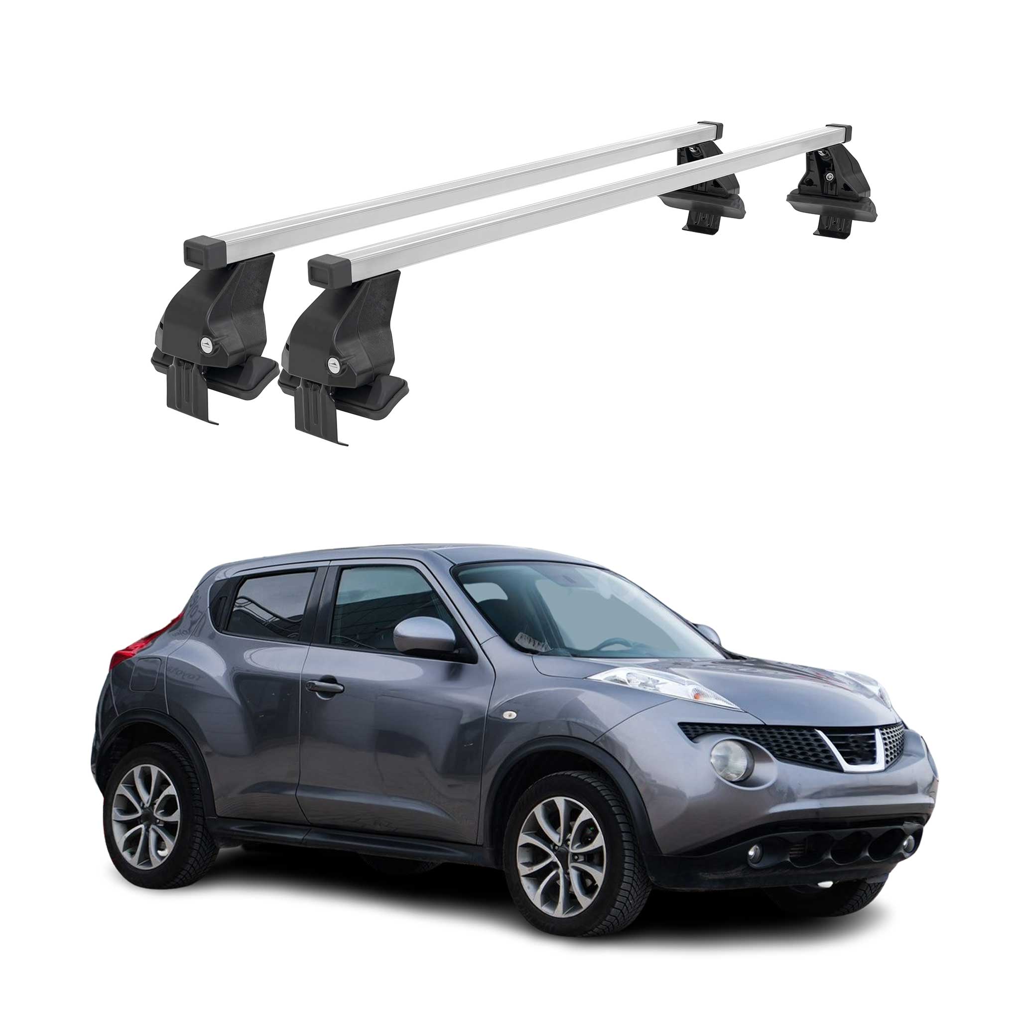 2011-2017 Nissan Juke Roof Rack Cross Bars Silver