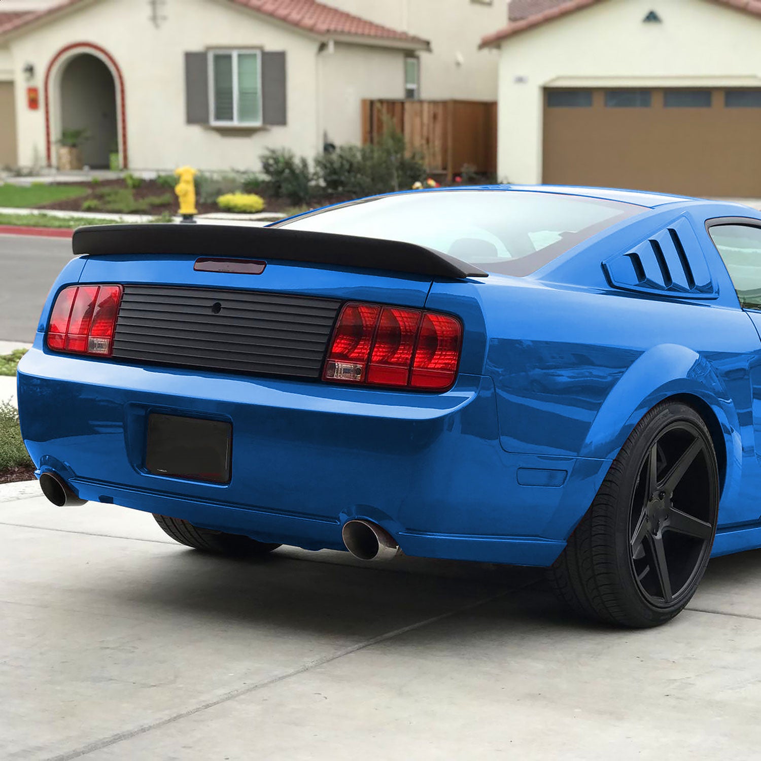 2005-2009 Ford Mustang Matte Black ABS Ducktail Style Rear Spoiler