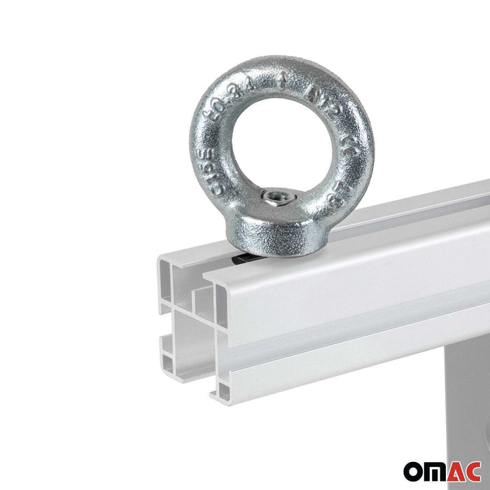 OMAC Cargo Ring Nut for Roof Racks Stainless Steel T Bolt Eye Nut 2 Pcs