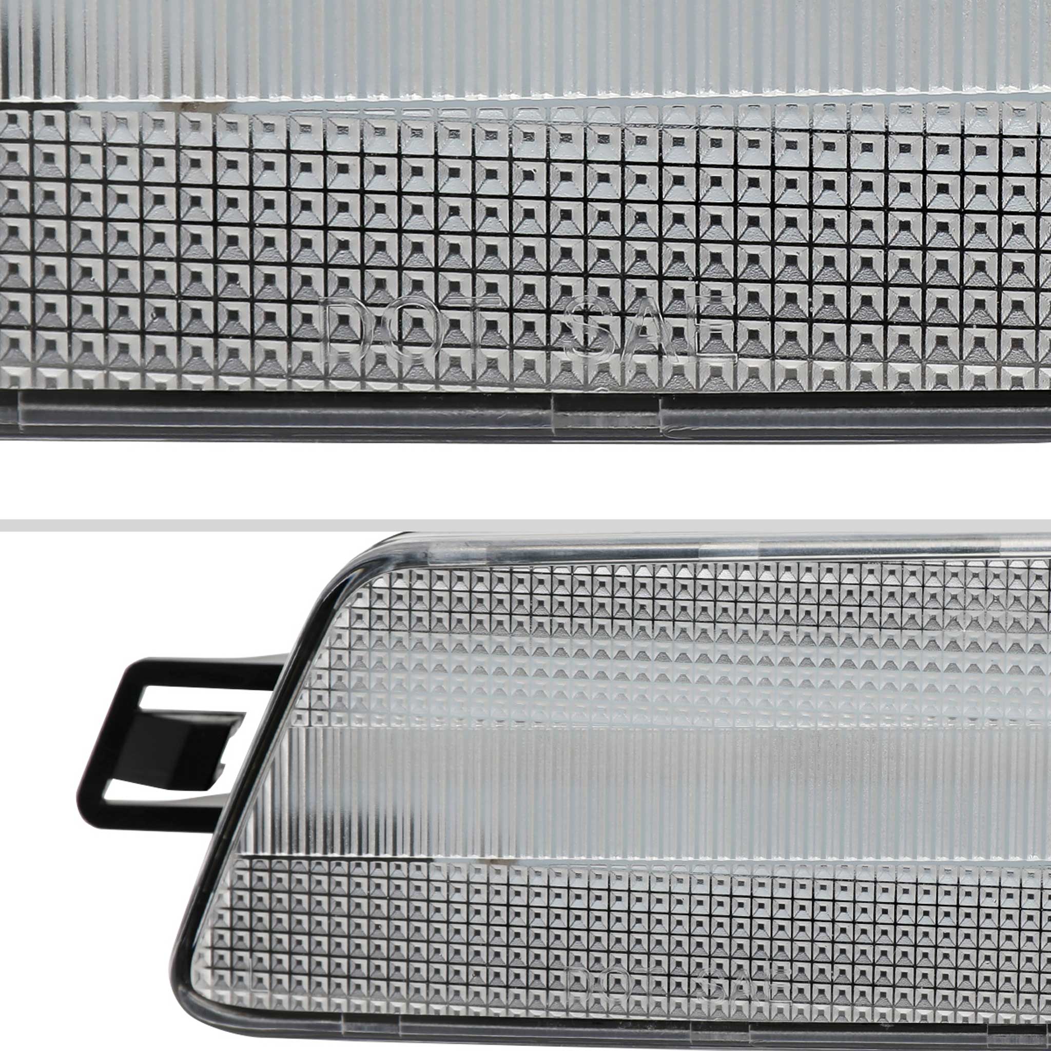 For Porsche Macan 2014-2022 Front Bumper LED Side Marker Turn Signal Lights Chrome Housing Clear Lens