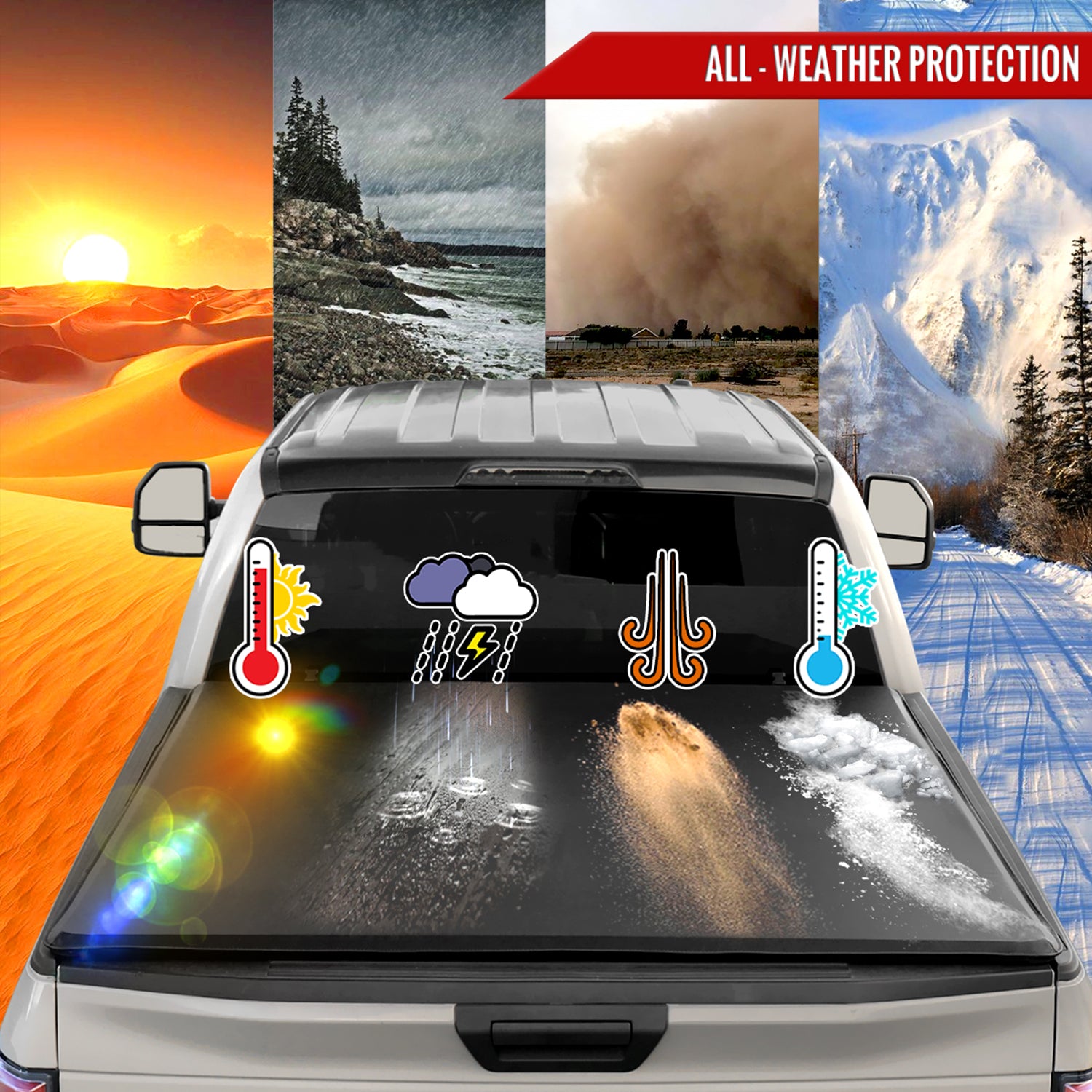 2022-2024 Toyota Tundra 5'6" Truck Bed Soft Quad-Fold Tonneau Cover