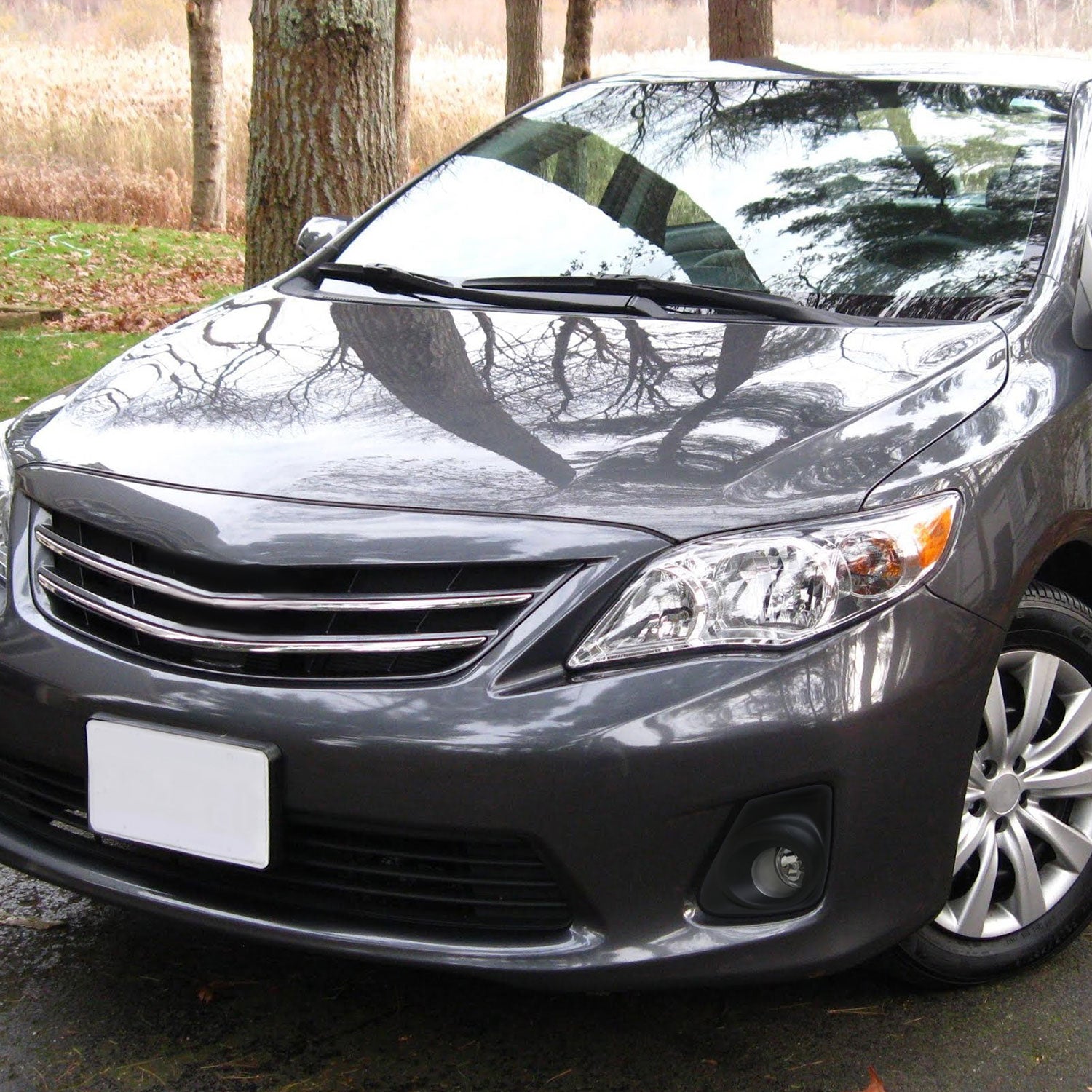 2011-2013 Toyota Corolla H11 Fog Lights Kit Chrome Housing/Clear Lens