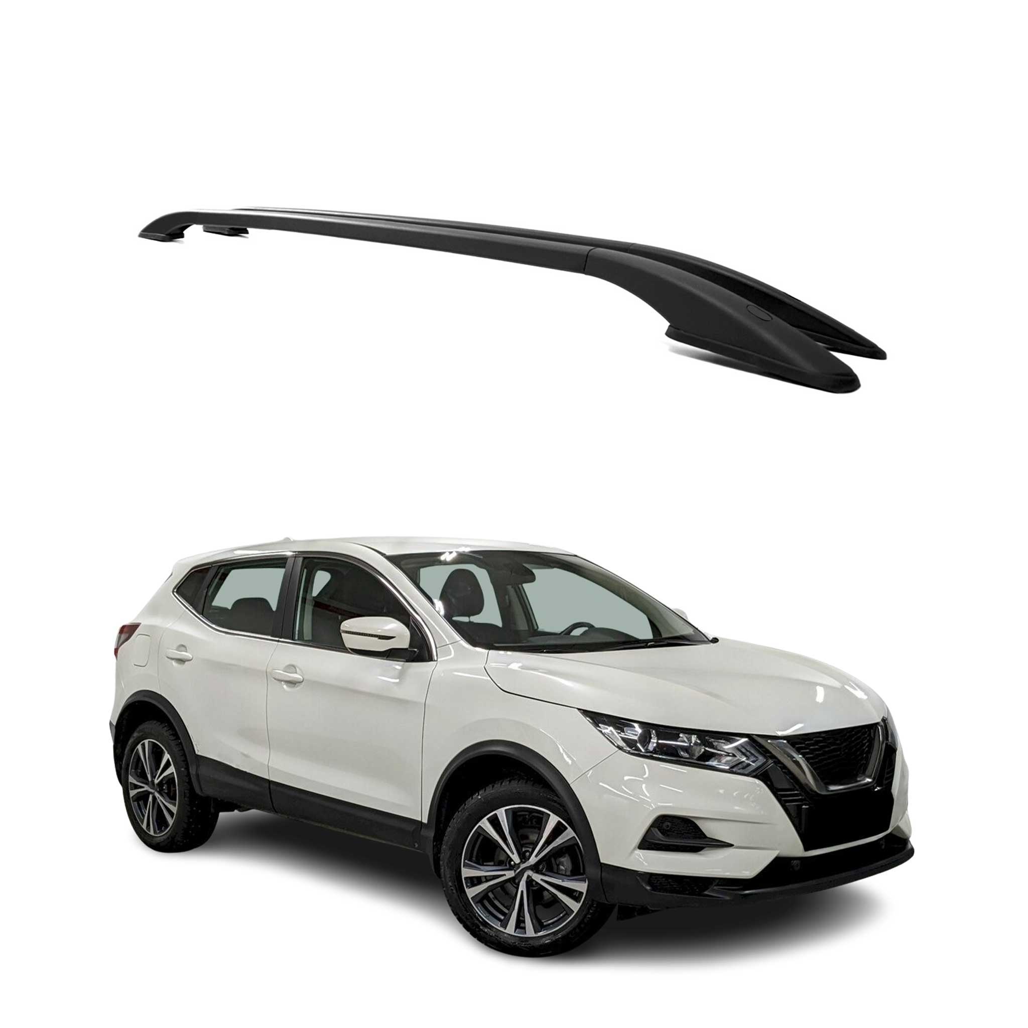 2014-2021 Nissan Qashqai Roof Rack Rails Side Rails Black
