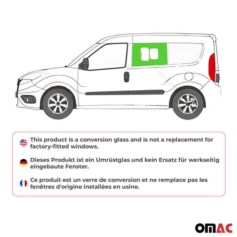2015-2022 RAM ProMaster City Sliding Window Glass Fit Kit Front Left Side