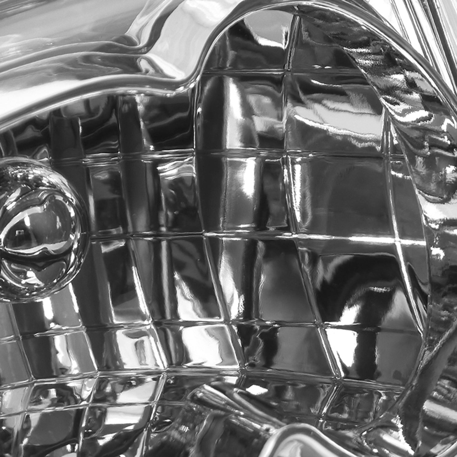 1994-1998 Ford Mustang Factory Style Headlights Chrome Housing/Clear Lens