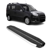 2015-2022 RAM ProMaster City Running Boards Side Steps Silver & Black