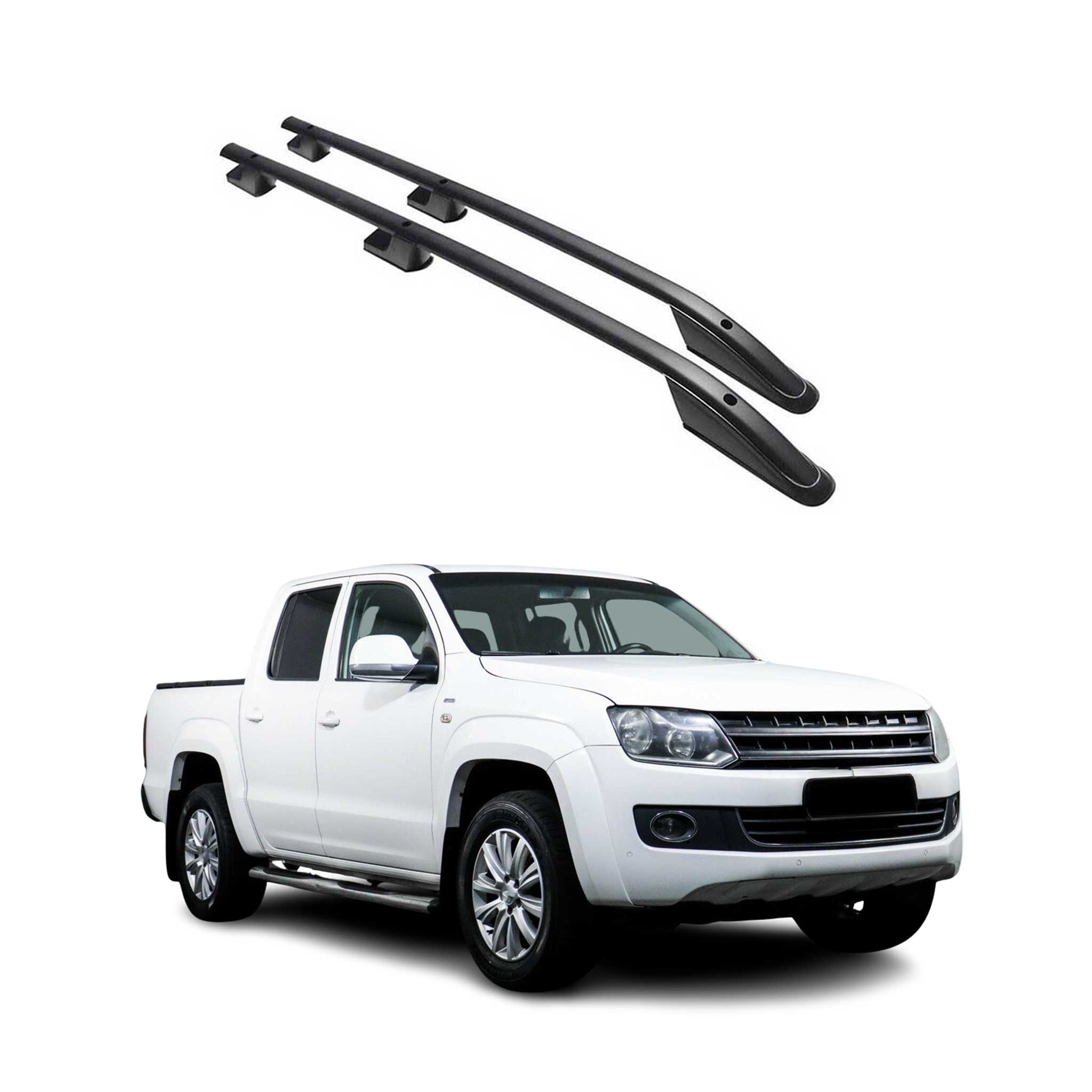 2010-2020 VW Amarok Roof Rack Rails Side Rails Black