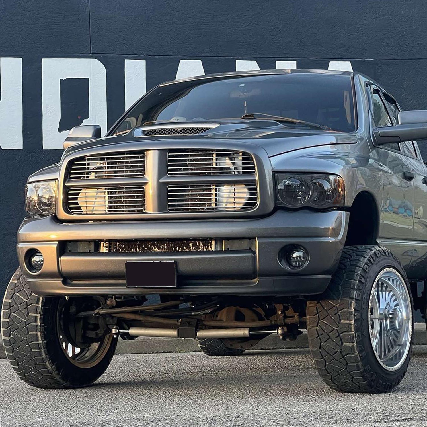 2002-2005 Dodge RAM 1500 2500 3500 Factory Headlights Chrome/Smoke