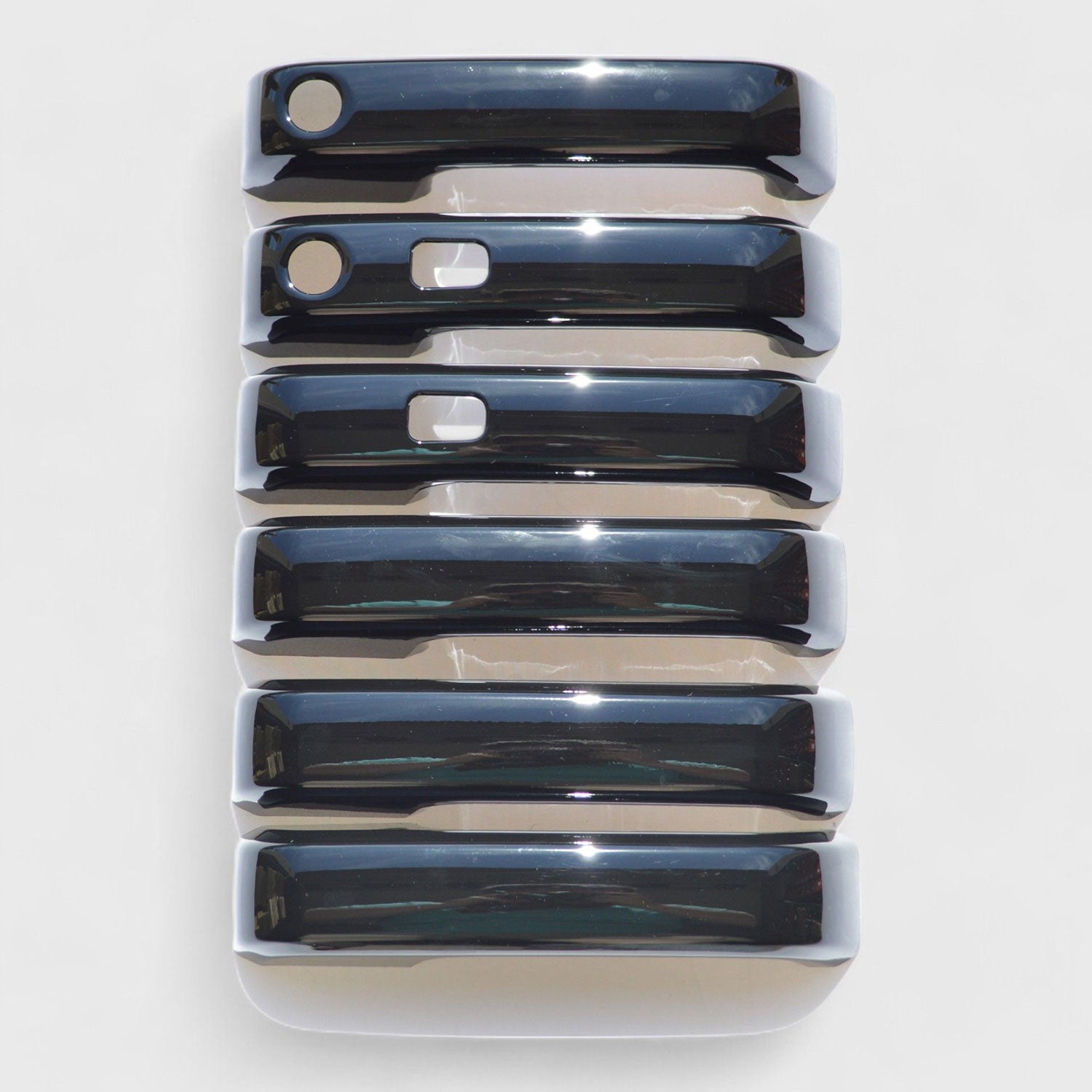 2017-2022 Ford F-250/350/450/550 Door Handle Cover Gloss Black 6Pcs ABS Plastic