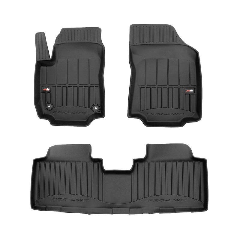 2014-2019 Chevrolet Silverado 1500 2500 3500 HD Crew Cab Premium Floor Mats Liners Full Set All Weather Heavy Duty