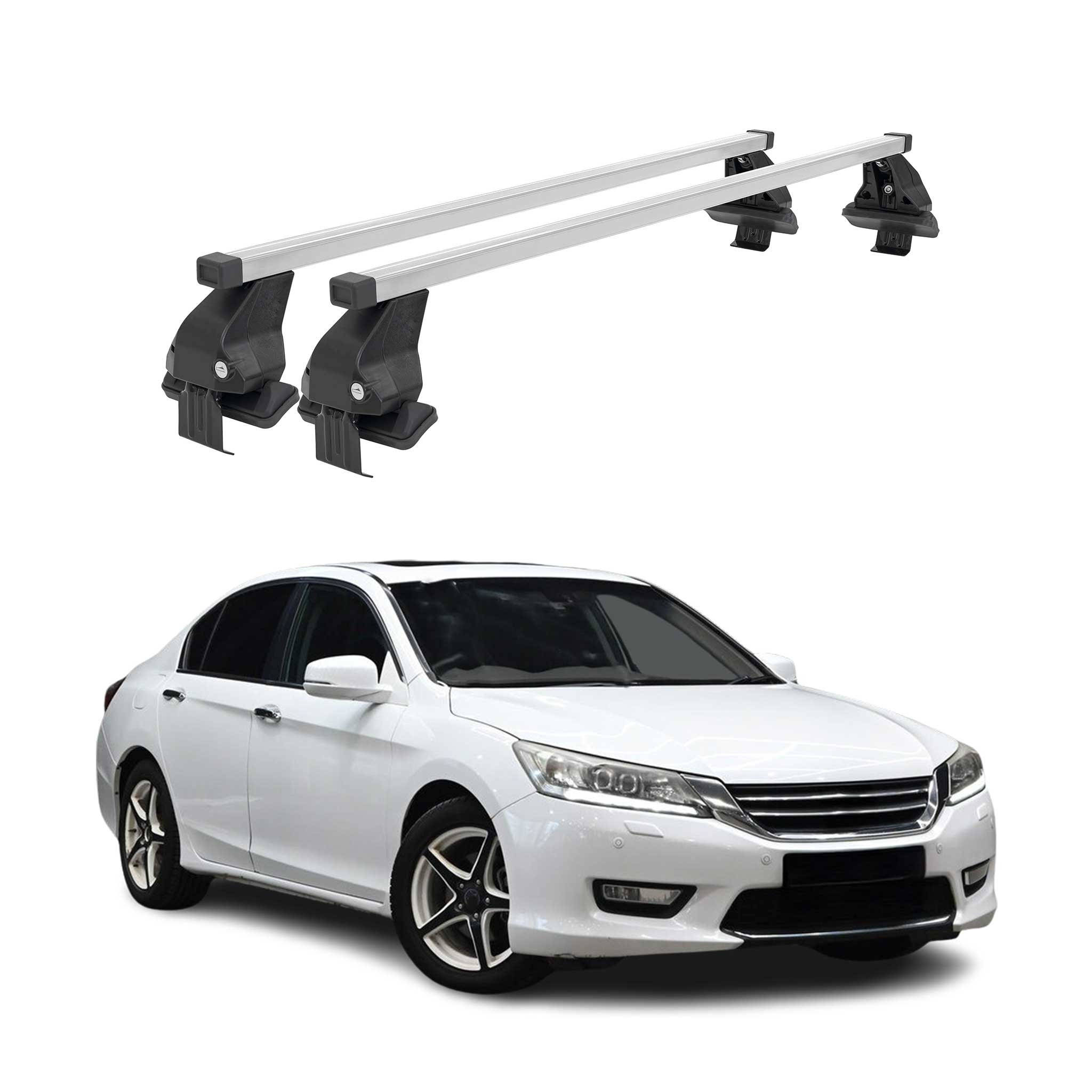 2013-2017 Honda Accord Sedan Roof Rack Cross Bars Silver