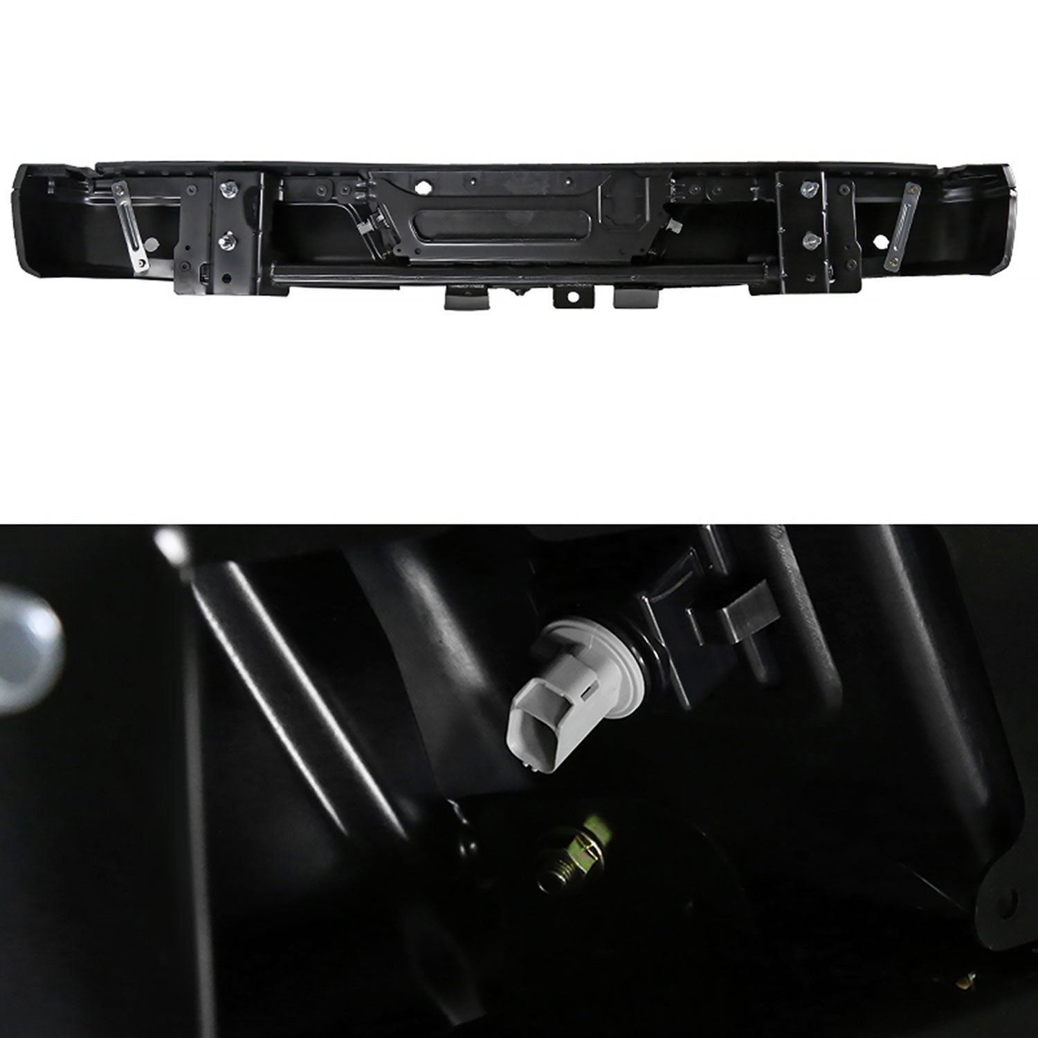 2015-2018 Ford F-150 Replacement Rear Step Bumper License Lamps & Sensor Holes