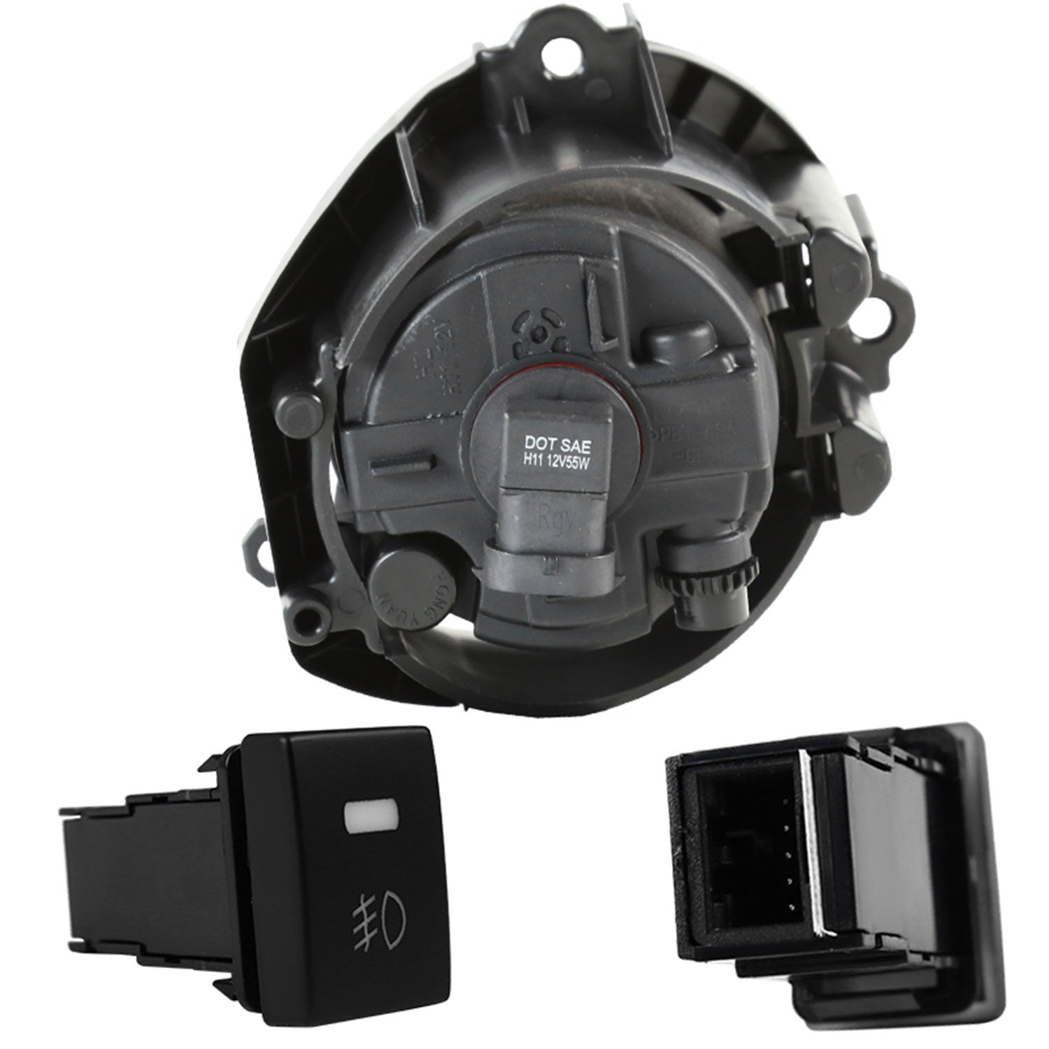 2006-2008 Toyota RAV4 H11 Fog Lights Kit Chrome Housing/Clear Lens