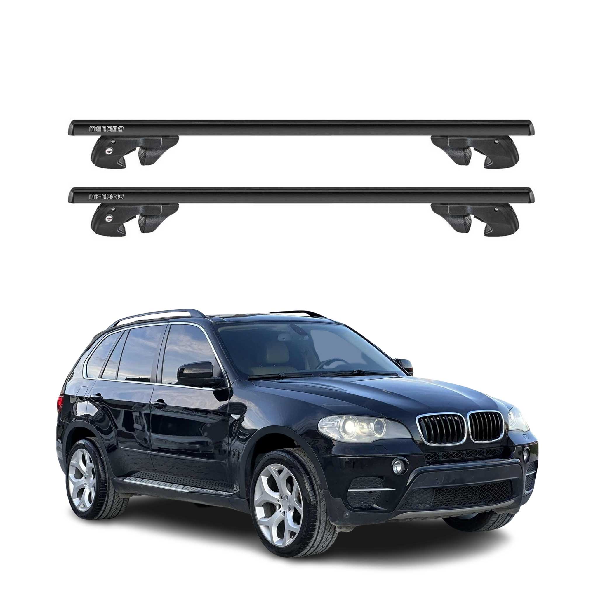 2007-2013 BMW X5 E70 Roof Rack Cross Bars Black