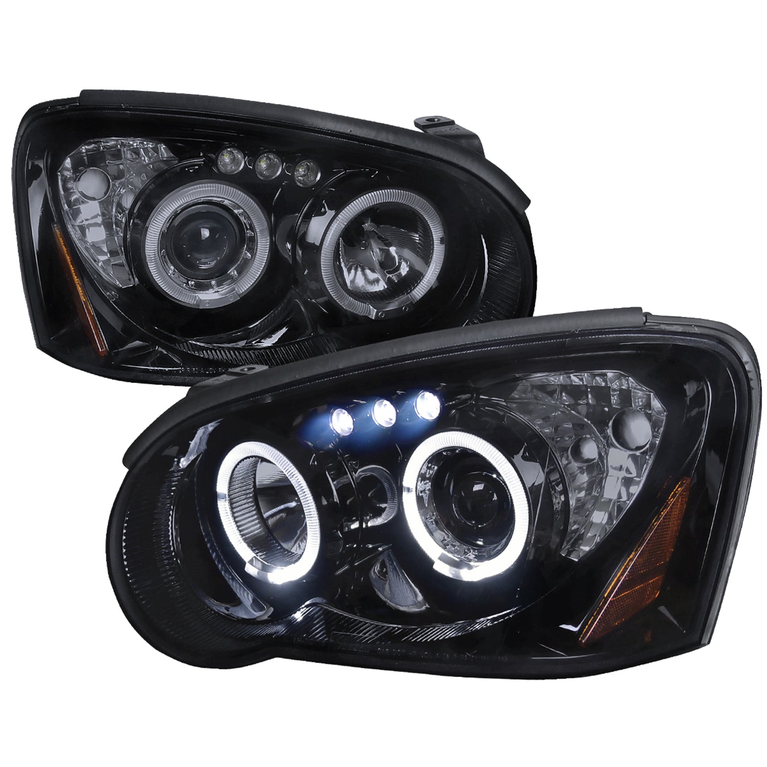 2004-2005 Subaru Impreza WRX/STI Outback Dual Halo Projector Headlights Smoke