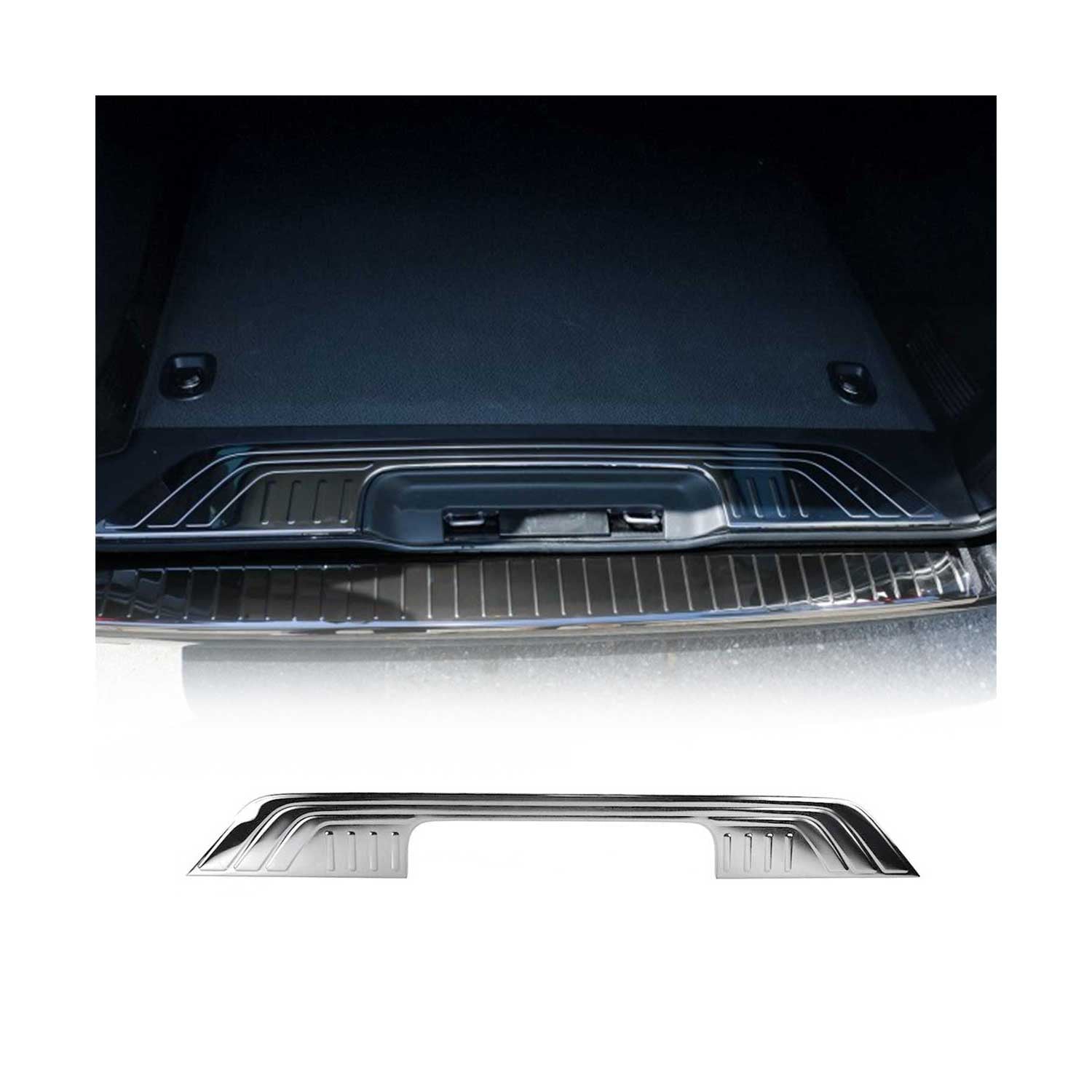 2016-2024 Mercedes Metris Trunk Sill Cover Bumper Guard Protector Stainless Steel Dark