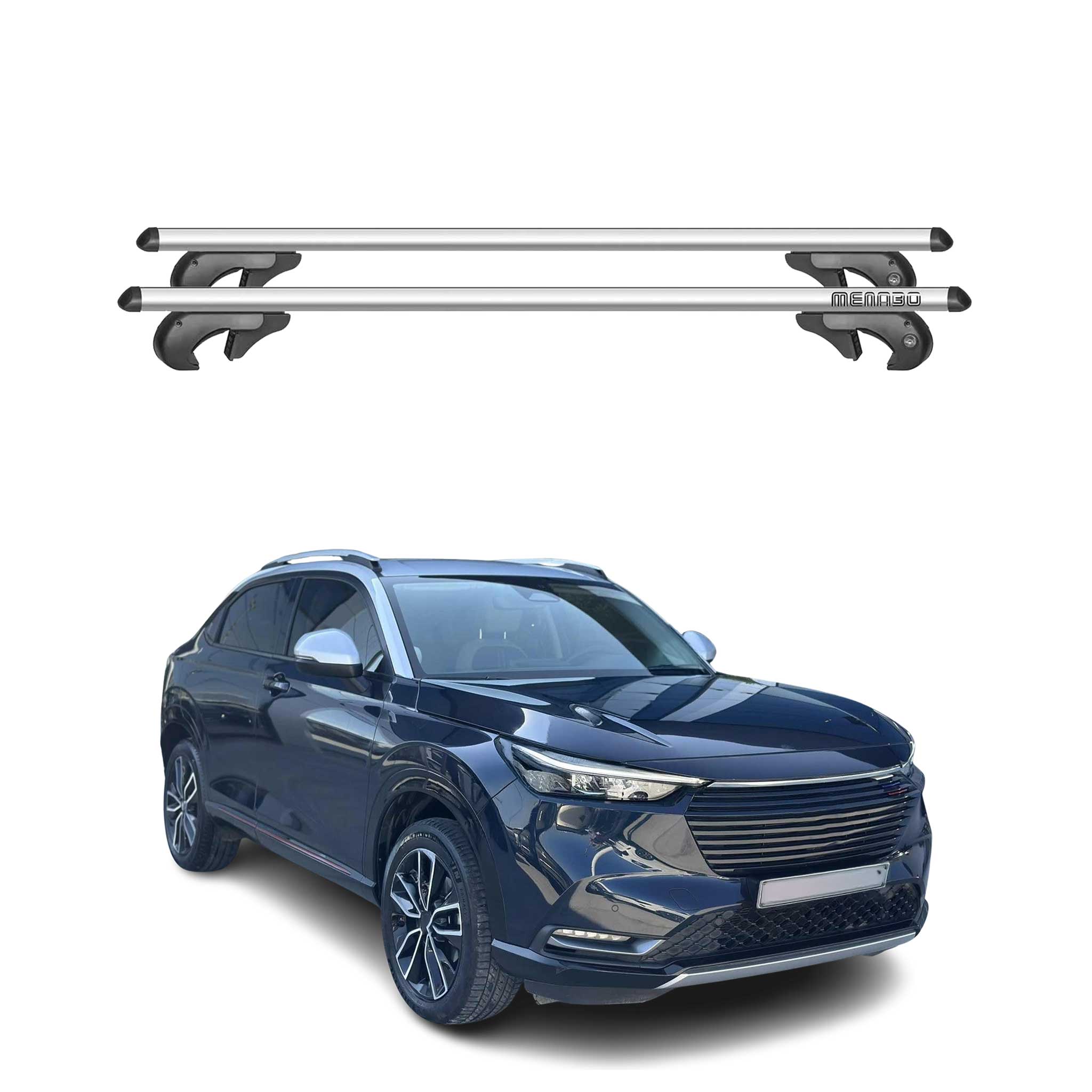 2019-2022 Honda HR-V Roof Rack Cross Bars Black Luggage Carrier 2 Pcs