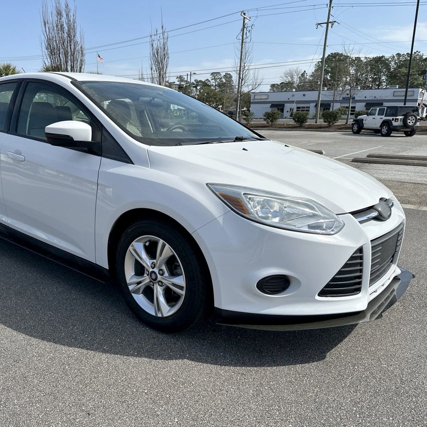 2012-2014 Ford Focus Factory Style Headlights w/ Amber Reflectors Chrome/Clear