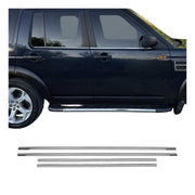 2005-2009 Land Rover LR3 Window Molding Trim Streamer Stainless Steel 4x