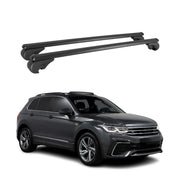 2018-2024 VW Tiguan Roof Rack Cross Bars Black