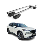 2021-2026 Nissan Rogue Roof Rack Cross Bars Luggage Carrier Alu Silver 2 Pcs