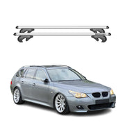 2004-2010 BMW 5 Series E61 Wagon Roof Rack Cross Bars Silver