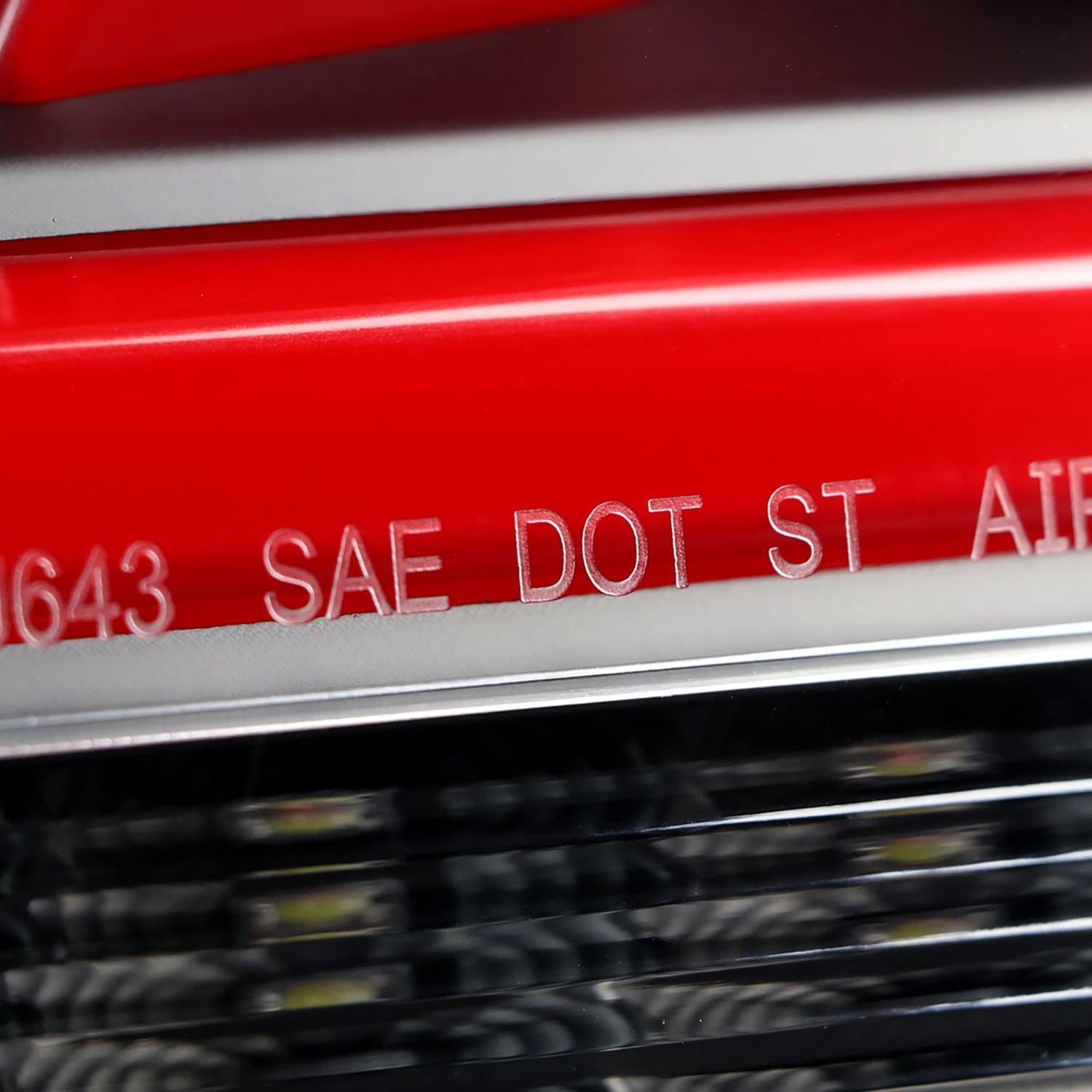 2010-2016 Hyundai Genesis Coupe Red Bar LED Tail Lights Satin Black/Clear