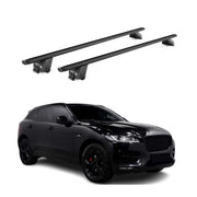 Roof Rack Cross Bars Luggage Carrier for Jaguar F-Pace 2017-2025 Alu Black 2x
